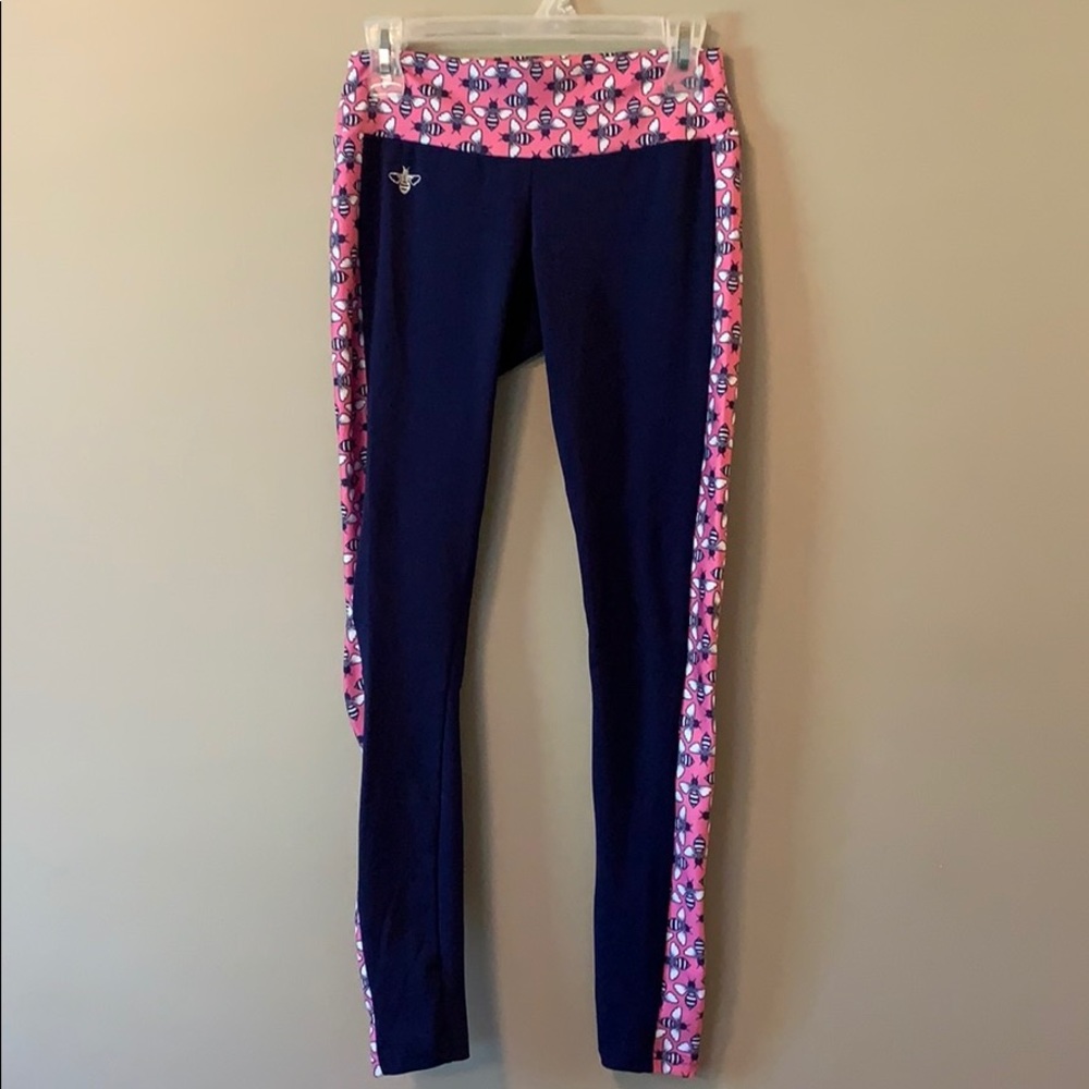 Lily Grace yoga pants with bumblebee